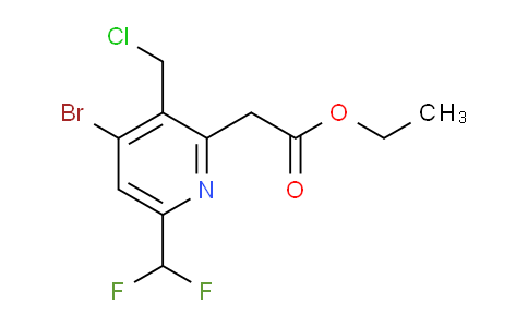 AM121530 | 1806977-09-2 | Ethyl 4-bromo-3-(chloromethyl)-6-(difluoromethyl)pyridine-2-acetate