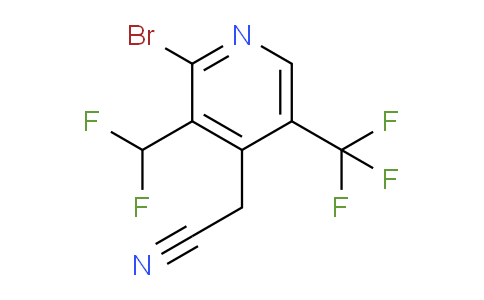 AM121535 | 1806977-40-1 | 2-Bromo-3-(difluoromethyl)-5-(trifluoromethyl)pyridine-4-acetonitrile