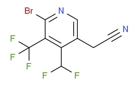 AM121538 | 1807003-76-4 | 2-Bromo-4-(difluoromethyl)-3-(trifluoromethyl)pyridine-5-acetonitrile