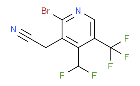 AM121540 | 1805044-52-3 | 2-Bromo-4-(difluoromethyl)-5-(trifluoromethyl)pyridine-3-acetonitrile