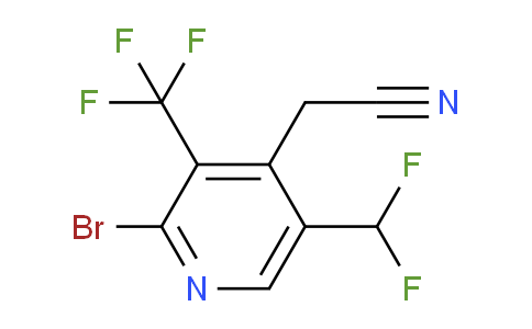 AM121543 | 1805362-83-7 | 2-Bromo-5-(difluoromethyl)-3-(trifluoromethyl)pyridine-4-acetonitrile