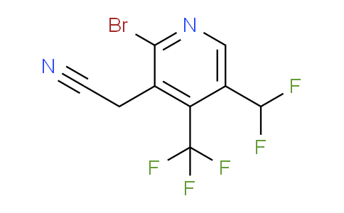 AM121544 | 1805254-23-2 | 2-Bromo-5-(difluoromethyl)-4-(trifluoromethyl)pyridine-3-acetonitrile