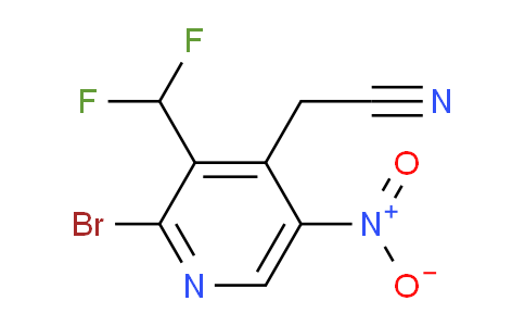 AM121553 | 1805164-59-3 | 2-Bromo-3-(difluoromethyl)-5-nitropyridine-4-acetonitrile