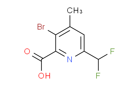 AM121555 | 1806994-37-5 | 3-Bromo-6-(difluoromethyl)-4-methylpyridine-2-carboxylic acid