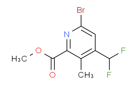 AM121564 | 1805240-75-8 | Methyl 6-bromo-4-(difluoromethyl)-3-methylpyridine-2-carboxylate