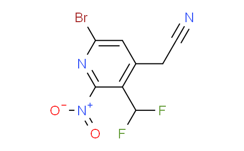 AM121572 | 1806857-17-9 | 6-Bromo-3-(difluoromethyl)-2-nitropyridine-4-acetonitrile