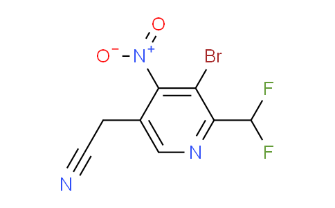 AM121577 | 1805934-62-6 | 3-Bromo-2-(difluoromethyl)-4-nitropyridine-5-acetonitrile