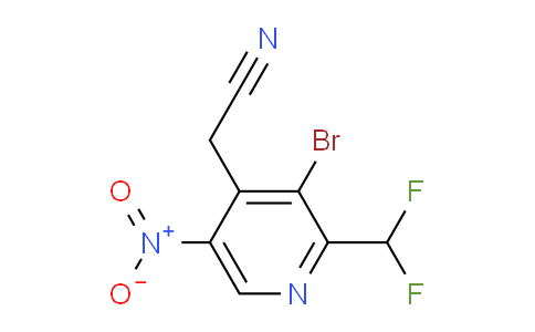 AM121578 | 1805341-17-6 | 3-Bromo-2-(difluoromethyl)-5-nitropyridine-4-acetonitrile