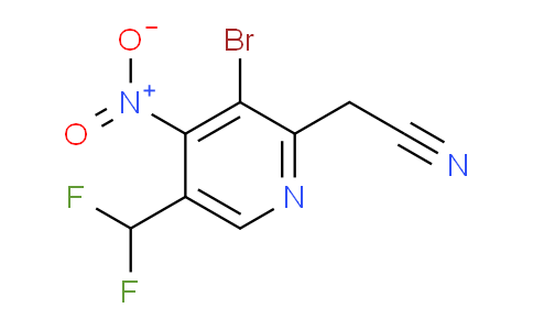 3-Bromo-5-(difluoromethyl)-4-nitropyridine-2-acetonitrile