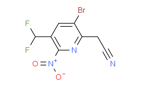 AM121583 | 1806857-30-6 | 3-Bromo-5-(difluoromethyl)-6-nitropyridine-2-acetonitrile
