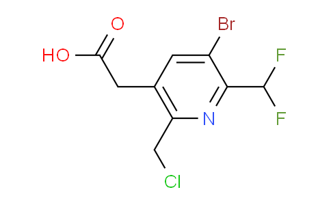 3-Bromo-6-(chloromethyl)-2-(difluoromethyl)pyridine-5-acetic acid