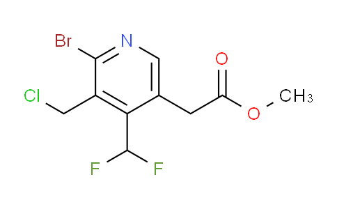 Methyl 2-bromo-3-(chloromethyl)-4-(difluoromethyl)pyridine-5-acetate