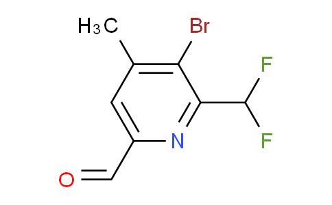 3-Bromo-2-(difluoromethyl)-4-methylpyridine-6-carboxaldehyde