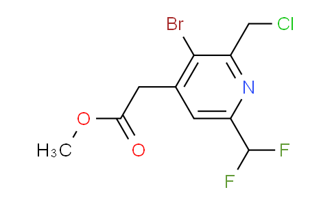 AM121612 | 1805356-23-3 | Methyl 3-bromo-2-(chloromethyl)-6-(difluoromethyl)pyridine-4-acetate