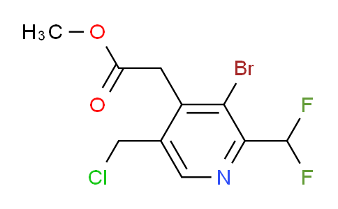 AM121618 | 1805044-39-6 | Methyl 3-bromo-5-(chloromethyl)-2-(difluoromethyl)pyridine-4-acetate