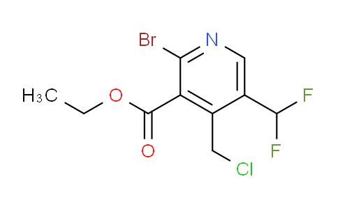 AM121619 | 1806973-41-0 | Ethyl 2-bromo-4-(chloromethyl)-5-(difluoromethyl)pyridine-3-carboxylate