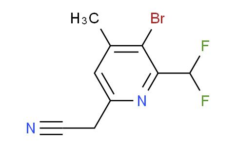 AM121620 | 1805935-24-3 | 3-Bromo-2-(difluoromethyl)-4-methylpyridine-6-acetonitrile