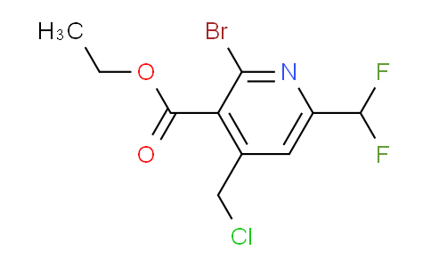 AM121623 | 1805392-61-3 | Ethyl 2-bromo-4-(chloromethyl)-6-(difluoromethyl)pyridine-3-carboxylate