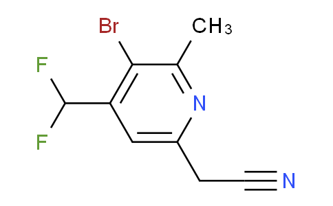 AM121624 | 1805432-09-0 | 3-Bromo-4-(difluoromethyl)-2-methylpyridine-6-acetonitrile