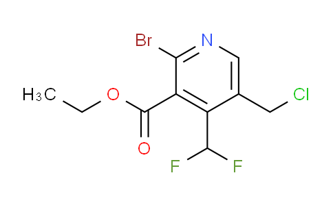 AM121628 | 1805371-78-1 | Ethyl 2-bromo-5-(chloromethyl)-4-(difluoromethyl)pyridine-3-carboxylate