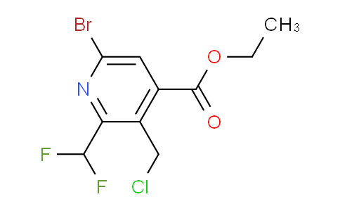 AM121629 | 1805355-49-0 | Ethyl 6-bromo-3-(chloromethyl)-2-(difluoromethyl)pyridine-4-carboxylate