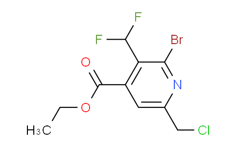 AM121631 | 1805392-74-8 | Ethyl 2-bromo-6-(chloromethyl)-3-(difluoromethyl)pyridine-4-carboxylate