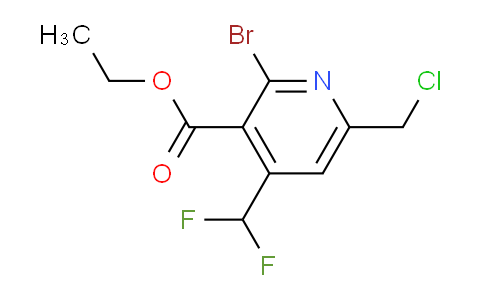 AM121633 | 1806973-56-7 | Ethyl 2-bromo-6-(chloromethyl)-4-(difluoromethyl)pyridine-3-carboxylate