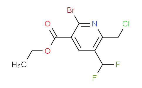 AM121634 | 1805392-78-2 | Ethyl 2-bromo-6-(chloromethyl)-5-(difluoromethyl)pyridine-3-carboxylate