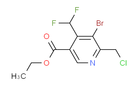 AM121635 | 1806973-77-2 | Ethyl 3-bromo-2-(chloromethyl)-4-(difluoromethyl)pyridine-5-carboxylate