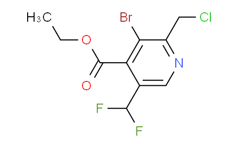 AM121638 | 1805392-89-5 | Ethyl 3-bromo-2-(chloromethyl)-5-(difluoromethyl)pyridine-4-carboxylate