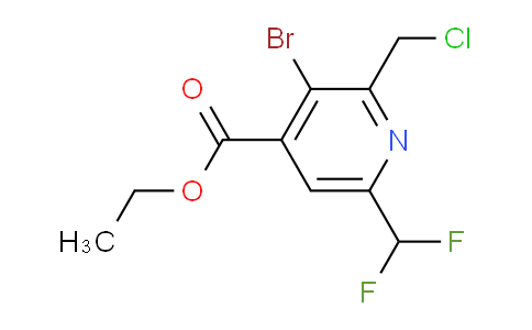 AM121640 | 1806973-89-6 | Ethyl 3-bromo-2-(chloromethyl)-6-(difluoromethyl)pyridine-4-carboxylate