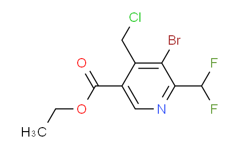 AM121642 | 1805371-83-8 | Ethyl 3-bromo-4-(chloromethyl)-2-(difluoromethyl)pyridine-5-carboxylate