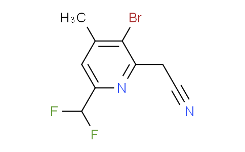 AM121643 | 1805935-52-7 | 3-Bromo-6-(difluoromethyl)-4-methylpyridine-2-acetonitrile