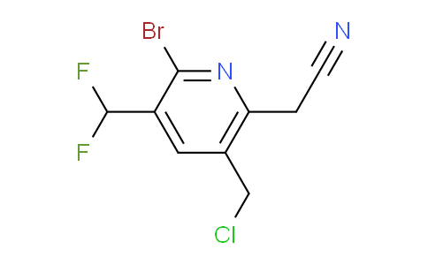 AM121654 | 1805369-26-9 | 2-Bromo-5-(chloromethyl)-3-(difluoromethyl)pyridine-6-acetonitrile