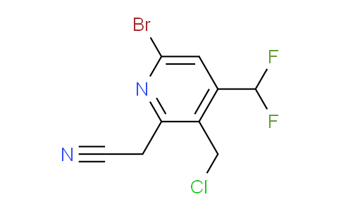 AM121656 | 1807002-46-5 | 6-Bromo-3-(chloromethyl)-4-(difluoromethyl)pyridine-2-acetonitrile