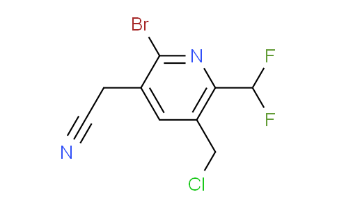 AM121658 | 1806914-95-3 | 2-Bromo-5-(chloromethyl)-6-(difluoromethyl)pyridine-3-acetonitrile