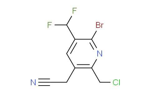 AM121662 | 1805389-34-7 | 2-Bromo-6-(chloromethyl)-3-(difluoromethyl)pyridine-5-acetonitrile