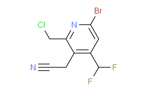 AM121664 | 1806869-89-5 | 6-Bromo-2-(chloromethyl)-4-(difluoromethyl)pyridine-3-acetonitrile