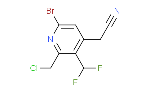 AM121666 | 1806915-21-8 | 6-Bromo-2-(chloromethyl)-3-(difluoromethyl)pyridine-4-acetonitrile