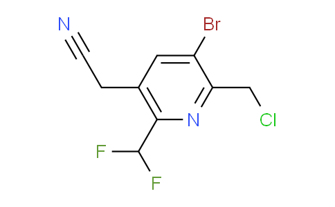 AM121674 | 1805952-56-0 | 3-Bromo-2-(chloromethyl)-6-(difluoromethyl)pyridine-5-acetonitrile