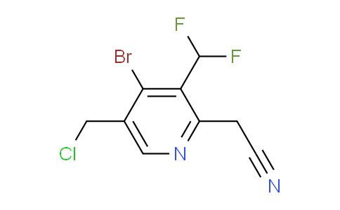 AM121698 | 1806915-47-8 | 4-Bromo-5-(chloromethyl)-3-(difluoromethyl)pyridine-2-acetonitrile