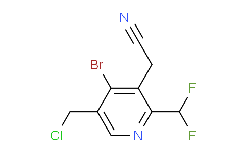 AM121699 | 1804667-55-7 | 4-Bromo-5-(chloromethyl)-2-(difluoromethyl)pyridine-3-acetonitrile