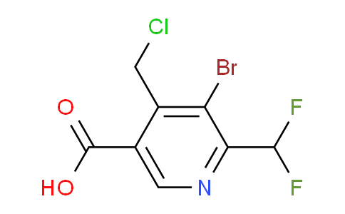 AM121753 | 1806916-88-0 | 3-Bromo-4-(chloromethyl)-2-(difluoromethyl)pyridine-5-carboxylic acid