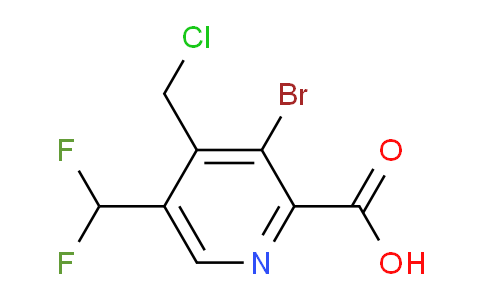 AM121756 | 1805044-20-5 | 3-Bromo-4-(chloromethyl)-5-(difluoromethyl)pyridine-2-carboxylic acid