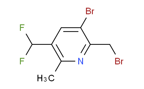 3-Bromo-2-(bromomethyl)-5-(difluoromethyl)-6-methylpyridine