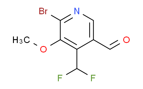 2-Bromo-4-(difluoromethyl)-3-methoxypyridine-5-carboxaldehyde
