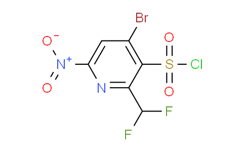 4-Bromo-2-(difluoromethyl)-6-nitropyridine-3-sulfonyl chloride