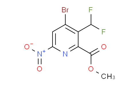 Methyl 4-bromo-3-(difluoromethyl)-6-nitropyridine-2-carboxylate
