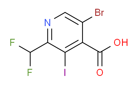 5-Bromo-2-(difluoromethyl)-3-iodopyridine-4-carboxylic acid