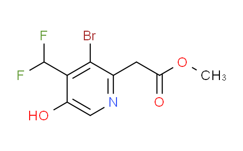 AM121830 | 1805243-95-1 | Methyl 3-bromo-4-(difluoromethyl)-5-hydroxypyridine-2-acetate